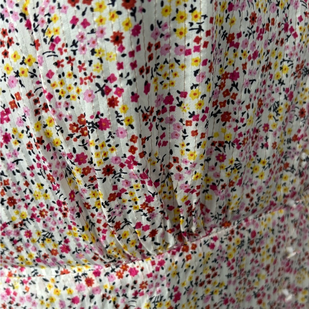 J. Crew Cottagecore V-neck Midi Maxi Dress in Field Day Floral Print size 16 - Picture 8 of 13